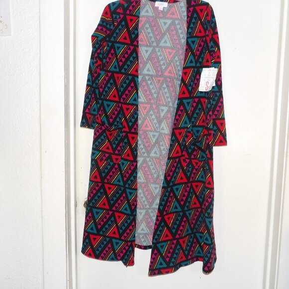 NWT Lularoe " Sarah"  Aztec Pattern Duster Cardigan Sz S - Picture 1 of 7